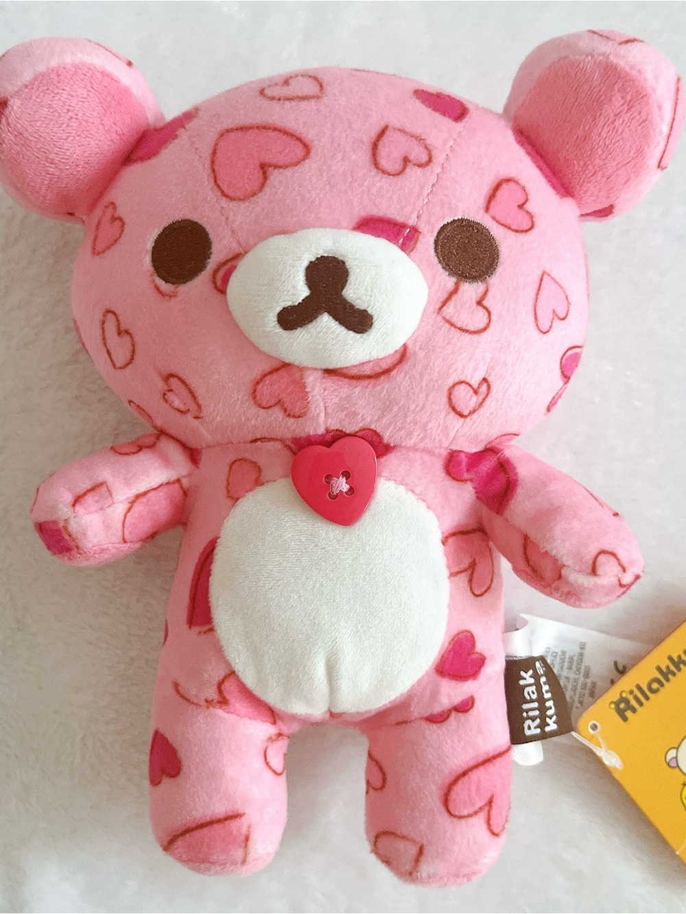 Brand New San-X Korilakkuma Pink Love Heart Rilakkuma Forever Love Series Plush